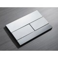 Панель змиву KOER KT-0603-01 240x160x10mm пластикова, кнопка лінійна (колір хром) (KR5319)