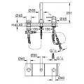 Змішувач для ванни Grohe Essence на 3 отвори (19976001) Змішувач для ванни Grohe Essence на 3 отвори (19976001)