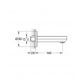 Вилив для ванни Grohe BauCosmopolitan (13255000)