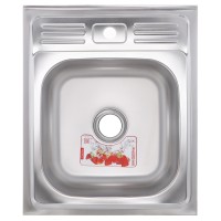 Кухонная мойка накладная ZERIXZ5060-04-160E (satin) (ZX1610)
