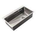 Мийка Zerix ZH7545-SET-05 NANO-SILVER (3.0/0.8) з нерж. сталі, комплект (нержавійка) (ZM5583) Мийка Zerix ZH7545-SET-05 NANO-SILVER (3.0/0.8) з нерж. сталі, комплект (нержавійка) (ZM5583)
