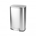 Відро для сміття з плавним закриттям прямокутне Mixxus Bevel-TC0112 SS Color 12л колір наржавійка (