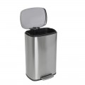 Відро для сміття з плавним закриттям прямокутне Mixxus Bevel-TC0112 SS Color 12л колір наржавійка (