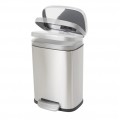 Відро для сміття з плавним закриттям прямокутне Mixxus Bevel-TC0112 SS Color 12л колір наржавійка (