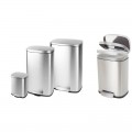 Відро для сміття з плавним закриттям прямокутне Mixxus Bevel-TC0112 SS Color 12л колір наржавійка (