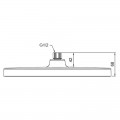 Лійка для душу стельова Koer KP-0402-07-OH 310x200мм (KR4990)