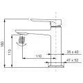 Змішувач для умивальника Koer KB-10028-05 (KR5290)