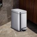 Відро для сміття з плавним закриттям прямокутне Mixxus Premium Quadro-TC0105 SS Color 5л колір нерж Відро для сміття з плавним закриттям прямокутне Mixxus Premium Quadro-TC0105 SS Color 5л колір нерж