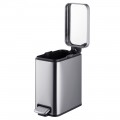 Відро для сміття з плавним закриттям прямокутне Mixxus Premium Quadro-TC0105 SS Color 5л колір нерж Відро для сміття з плавним закриттям прямокутне Mixxus Premium Quadro-TC0105 SS Color 5л колір нерж