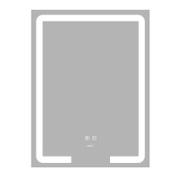 Дзеркало ZERIX PRIME MR02-50x80 з LED Touch, Anti-fog, димером, рег. яскравості (ZX6052)