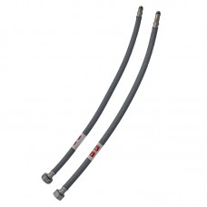Гнучке підведення Zerix ZHN-02-F1/2"xM10-040 (нейлонове обплетення, гайки нерж) (пара) (ZX5156)