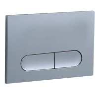 Панель змиву KOER KT-0608-01 240x160x10mm пластикова, кнопка закруглена (колір хром) (KR6124) Панель змиву KOER KT-0608-01 240x160x10mm пластикова, кнопка закруглена (колір хром) (KR6124)
