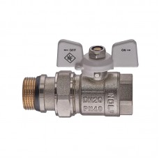 Кран кульовий з американкою Nolf classic NFC.963-08-3/4" FM ГШМ WHITE "антипротікання" (NF3161)