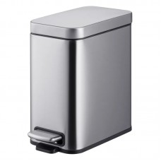 Відро для сміття з плавним закриттям прямокутне Mixxus Premium Quadro-TC0105 SS Color 5л колір нерж Відро для сміття з плавним закриттям прямокутне Mixxus Premium Quadro-TC0105 SS Color 5л колір нерж