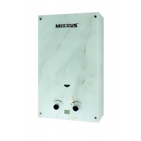 Газова колонка MIXXUS GWH-0510 BASIC GLASS димохідна 10 л/хв (панель зі скла з малюнком) (WH0026)