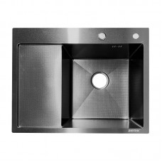 Мийка з нержавіючої сталі ZERIX ZH6350R DECOR GRAPHITE (3.0/0.8) (колір графіт) (ZX6193) Мийка з нержавіючої сталі ZERIX ZH6350R DECOR GRAPHITE (3.0/0.8) (колір графіт) (ZX6193)