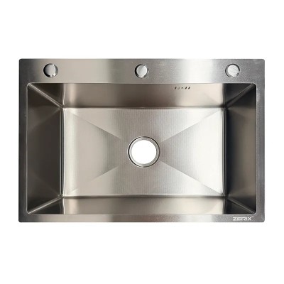 Мийка ZERIX ZH6545 MICRO DECOR SS COLOR (3.0/0.8) з нержавіючої сталі (колір нержавійка) (ZX6180) Мийка ZERIX ZH6545 MICRO DECOR SS COLOR (3.0/0.8) з нержавіючої сталі (колір нержавійка) (ZX6180)