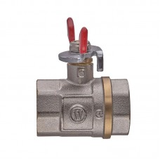 Кран кульовий Waterpro WP602-25FFW - 1" ГГМ (сталевий метелик) (WP3292)