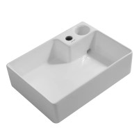 Раковина накладна MIXXUS PREMIUM STYLE-0201 520х375х140mm (донний клапан, отвір під змішувач) (MP6511) Раковина накладна MIXXUS PREMIUM STYLE-0201 520х375х140mm (донний клапан, отвір під змішувач) (MP6511)