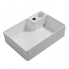 Раковина накладна MIXXUS PREMIUM STYLE-0201 520х375х140mm (донний клапан, отвір під змішувач) (MP6511) Раковина накладна MIXXUS PREMIUM STYLE-0201 520х375х140mm (донний клапан, отвір під змішувач) (MP6511)