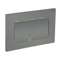 Панель змиву KOER KT-0602-07 240x160x10mm пластикова, кнопка квадратна (колір графіт) (KR5183)