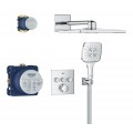 Душова система прихованого монтажу на 3 виходи з термостатом Grohe Grohtherm SmartControl (34864000