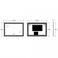 Дзеркало ZERIX MIRRA MR05-100x70 з LED Touch, Anti-fog, димером, рег. яскравості (ZX6060) Дзеркало ZERIX MIRRA MR05-100x70 з LED Touch, Anti-fog, димером, рег. яскравості (ZX6060)