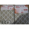 Шторка для ванної Zerix SCP-014-180x200 з PEVA (поліетиленвінілацетату) (Візерунок "Ромби" бежевий) (ZX6087)