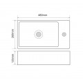 Раковина накладна MIXXUS PREMIUM QUADRO-0207 480х260х125mm (отвір під змішувач) (MP6503) Раковина накладна MIXXUS PREMIUM QUADRO-0207 480х260х125mm (отвір під змішувач) (MP6503)