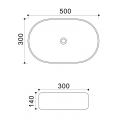 Раковина накладна MIXXUS PREMIUM ELLIPSE-0109 GRAY 500x300x140mm (MP6653) Раковина накладна MIXXUS PREMIUM ELLIPSE-0109 GRAY 500x300x140mm (MP6653)