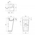 Раковина моноблок MIXXUS STYLE-1101 440х380х830mm (отвір під змішувач, перелив) (MI6696) Раковина моноблок MIXXUS STYLE-1101 440х380х830mm (отвір під змішувач, перелив) (MI6696)