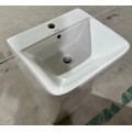 Раковина моноблок MIXXUS STYLE-1101 440х380х830mm (отвір під змішувач, перелив) (MI6696) Раковина моноблок MIXXUS STYLE-1101 440х380х830mm (отвір під змішувач, перелив) (MI6696)