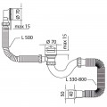 Сифон для ванни MIXXUS SV-01-A 1 1/2" прямоточний з випуском та переливом (MI8201) Сифон для ванни MIXXUS SV-01-A 1 1/2" прямоточний з випуском та переливом (MI8201)