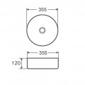 Раковина накладна MIXXUS PREMIUM TOPPER-0102 365х365х125mm (MP6680)