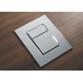 Панель змиву KOER KT-0607-01 157x198x3mm пластикова, кнопка квадратна (колір хром) (KR5344)