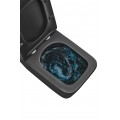 Унітаз підвісний MIXXUS PREMIUM QUADRO-0301-T3 BLACK 490х340х360mm система змиву TORNADO 3.0 (MP6587)