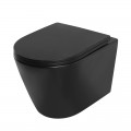 Унітаз підвісний MIXXUS PREMIUM BEVEL-0304-T1 BLACK 480x360x360mm система змиву TORNADO 1.0 (MP6677)