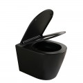 Унітаз підвісний MIXXUS PREMIUM BEVEL-0304-T1 BLACK 480x360x360mm система змиву TORNADO 1.0 (MP6677)