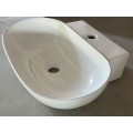 Раковина підвісна-накладна MIXXUS PREMIUM DIVERSE-0201 560х390х125mm (отвір під змішувач) (MP6510)