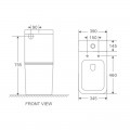 Унітаз-компакт Mixxus Premium Quadro-0402-R 675x390x855mm, система змиву RIMLESS (MP6458) Унітаз-компакт Mixxus Premium Quadro-0402-R 675x390x855mm, система змиву RIMLESS (MP6458)
