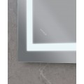 Дзеркало Mixxus WARM MR02-80x80 з Led Touch, Anti-fog, димером, регулятором яскравості, годинником (MI6934)