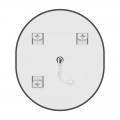 Дзеркало Mixxus Premium ELLIPSE MV05-80x70-REVERSE BLACK (LED Touch, Anti-fog, димер(3-6kK))(MP6646