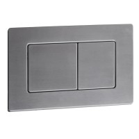Панель змиву KOER KT-0612-07 240x160x10mm з нержавіючої сталі, кнопка квадратна (колір графіт) (KR6122)