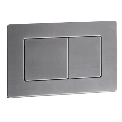 Панель змиву KOER KT-0612-07 240x160x10mm з нержавіючої сталі, кнопка квадратна (колір графіт) (KR6122) Панель змиву KOER KT-0612-07 240x160x10mm з нержавіючої сталі, кнопка квадратна (колір графіт) (KR6122)