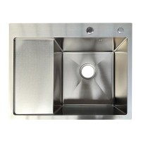 Мийка з нержавіючої сталі ZERIX ZH6350R DECOR SS COLOR (3.0/0.8) (колір нержавійка) (ZX6192)