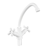 Змішувач для кухні Plamix Amax-271 White (без підведення) (PM0697)