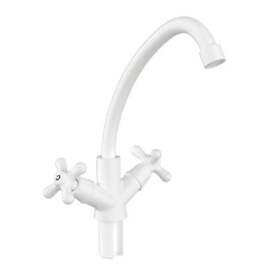 Змішувач для кухні Plamix Amax-271 White (без підведення) (PM0697)
