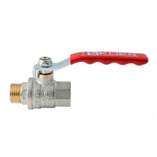Кран кульовий ГШВ KOER EXTREME KE.215-15 - 1/2" FM ручка "важіль" червона (KR5750) Кран кульовий ГШВ KOER EXTREME KE.215-15 - 1/2" FM ручка "важіль" червона (KR5750)