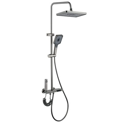 Душова колона зі змішувачем Mixxus Premium RIVIERA 009-J GRAPHITE з кнопкою перемикання, 4 режими (MI6835) Душова колона зі змішувачем Mixxus Premium RIVIERA 009-J GRAPHITE з кнопкою перемикання, 4 режими (MI6835)