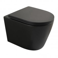 Унітаз підвісний MIXXUS PREMIUM BEVEL-0304-T1 BLACK 480x360x360mm система змиву TORNADO 1.0 (MP6677)